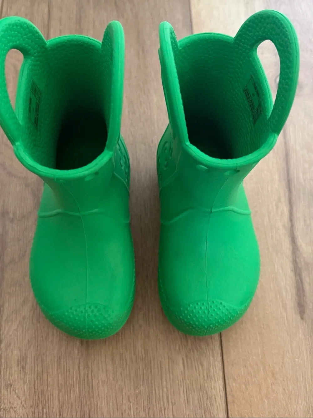 Crocs Handle It Rain Boots Toddler Kids Size C7 Green Waterproof Rubber